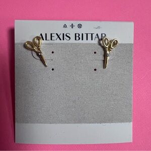Alexis Bittar Scissor Stud Earrings NWT RARE
